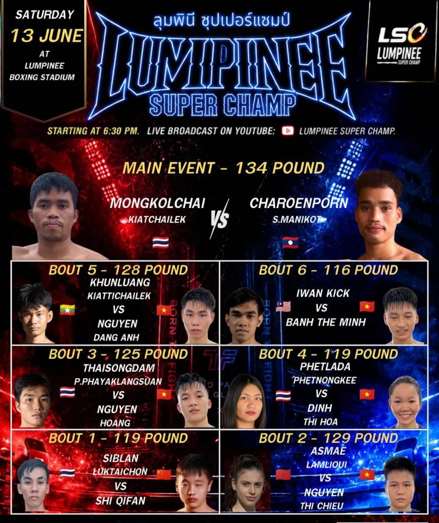 Lumpinee Super Champ – 13 June 2026