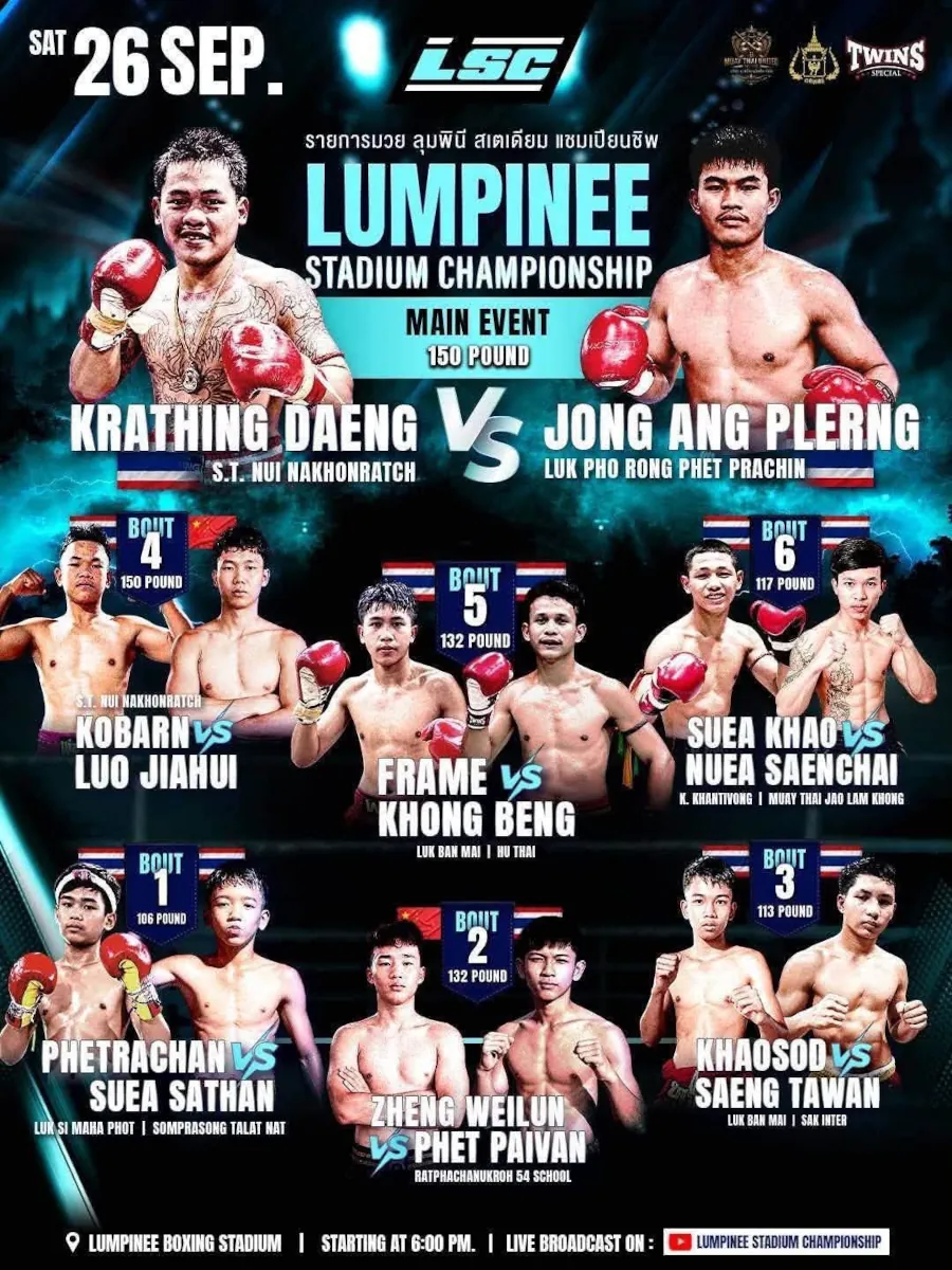 Lumpinee Stadium Championship – 26 September 2026